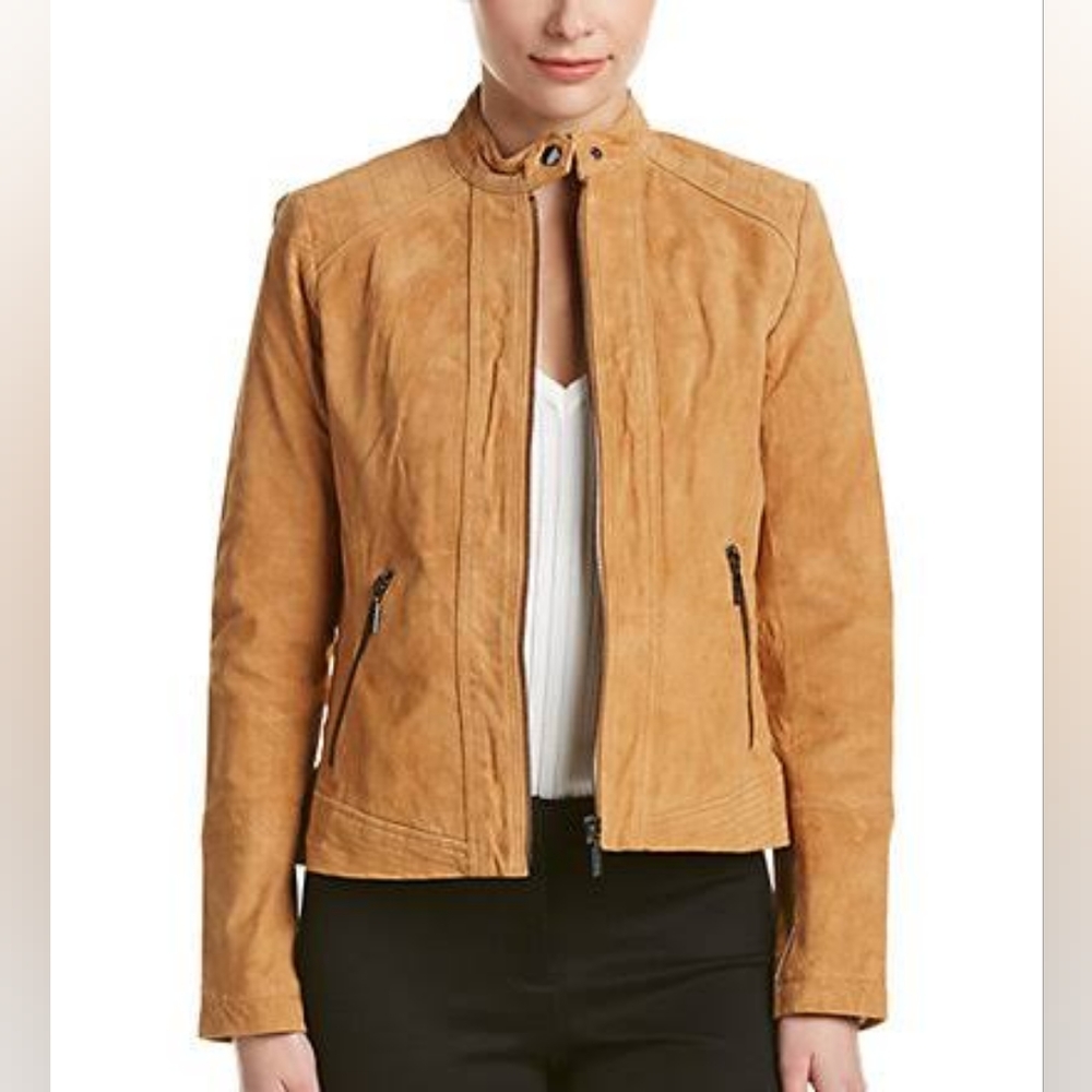 Bernardo EUC cafe style leather jacket S
